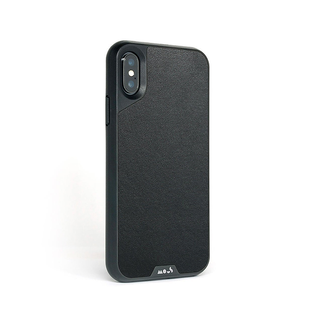 Black Leather Protective Phone Case - Limitless