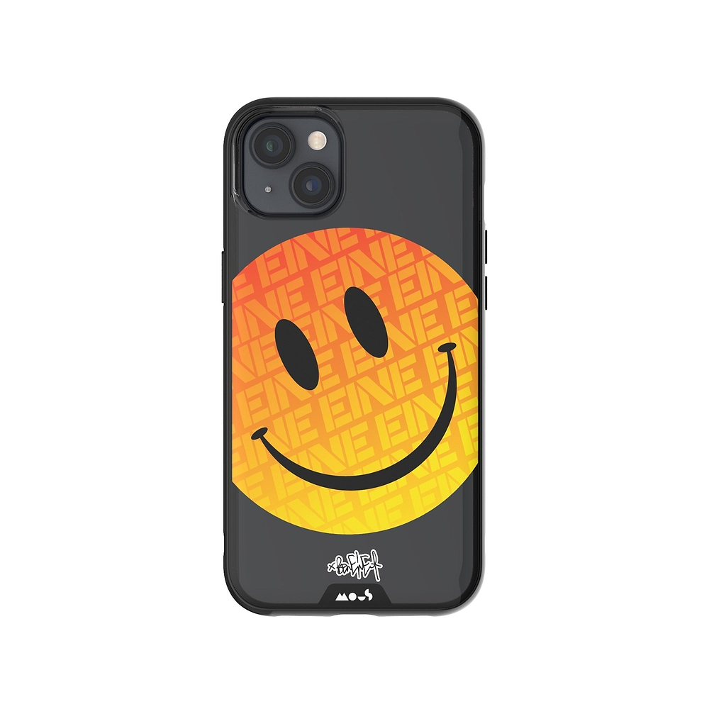 Ben Eine Orange Smiley Face Clear Protective Case | iPhone 14 PlusiPhone 14iPhone 15iPhone 15 Plus