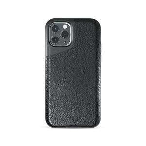 Schwarzes Leder-Telefonetui - Contour