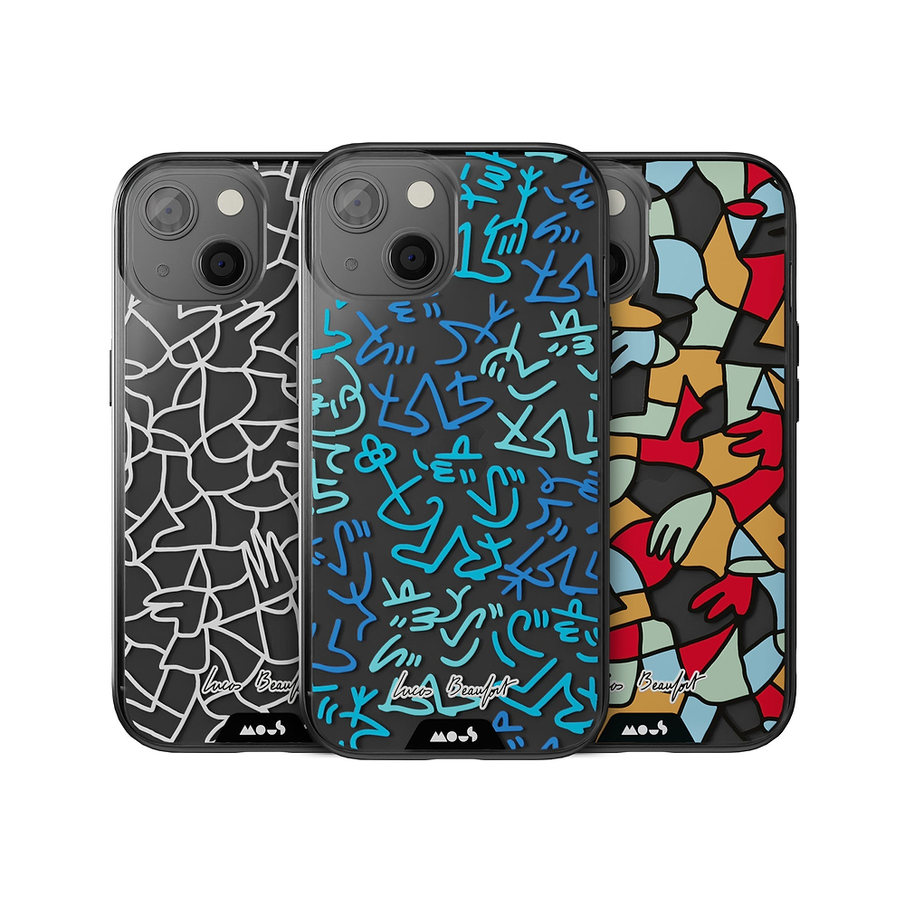 Coque transparente Lucas Beaufort Face Qi | iPhone 15 PlusiPhone 15iPhone 14 PlusiPhone 14iPhone 13iPhone 13 miniiPhone 12iPhone 12 mini