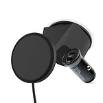 MagSafe Compatible charging suction Mount with car adaptor for iPhone