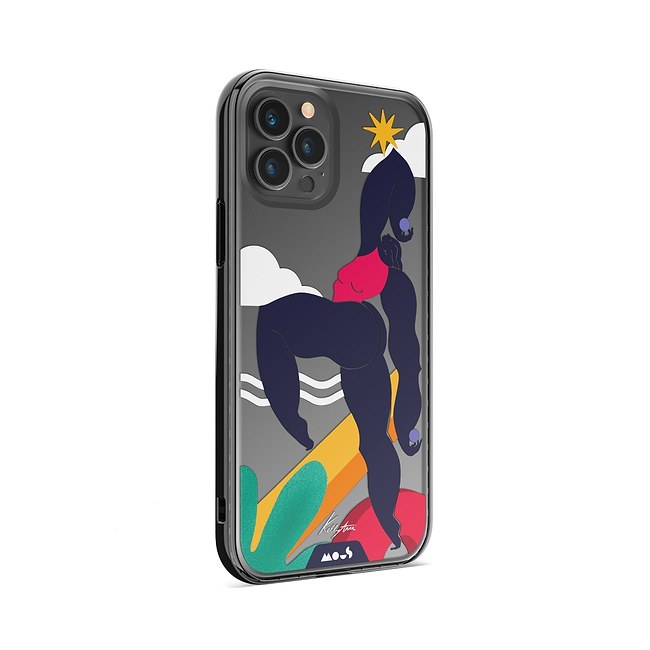 Clear Protective Phone Case Transparent Qi Wireless Charging Kelly Anna Up Lift Art Design | 