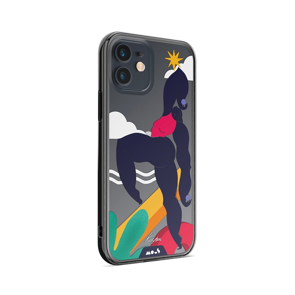 Coque protectrice transparente Qi Wireless Charging Kelly Anna Up Lift Art Design | iPhone 12iPhone 12 mini