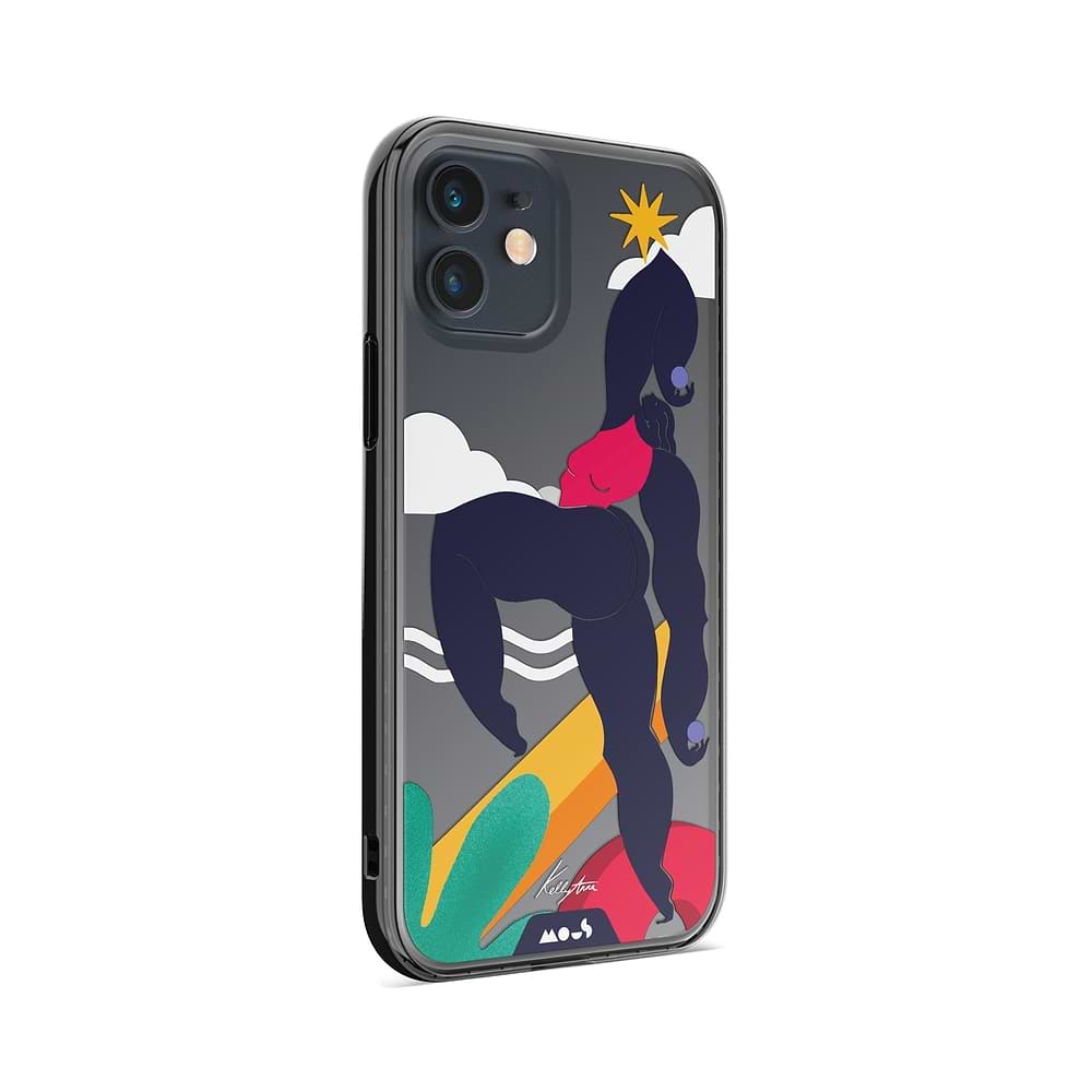 Clear Protective Phone Case Transparent Qi Wireless Charging Kelly Anna Up Lift Art Design | iPhone 12,iPhone 12 mini