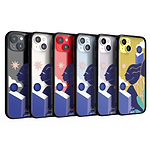 Clear Protective Coque Transparent Qi Wireless Charging Kelly Anna Blue Lady Face Sky High Art Design | iPhone 14 PlusiPhone 14