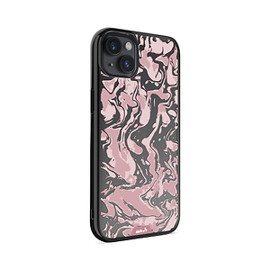 Marbré Rose foncé Imprimé Coque