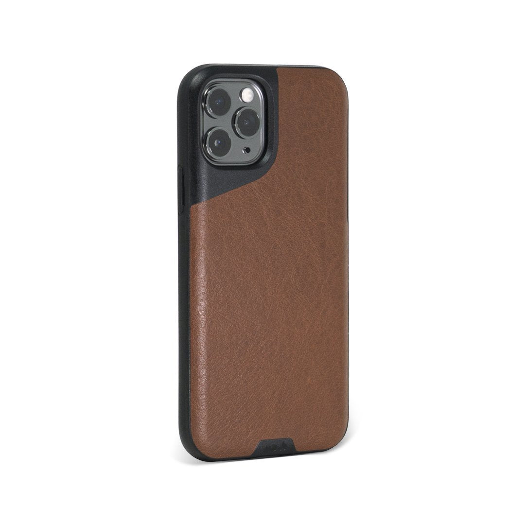 Mous Brown Leather Phone Case Contour
