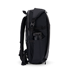 Active Backpack side profile showing water bottle pocket and compression straps