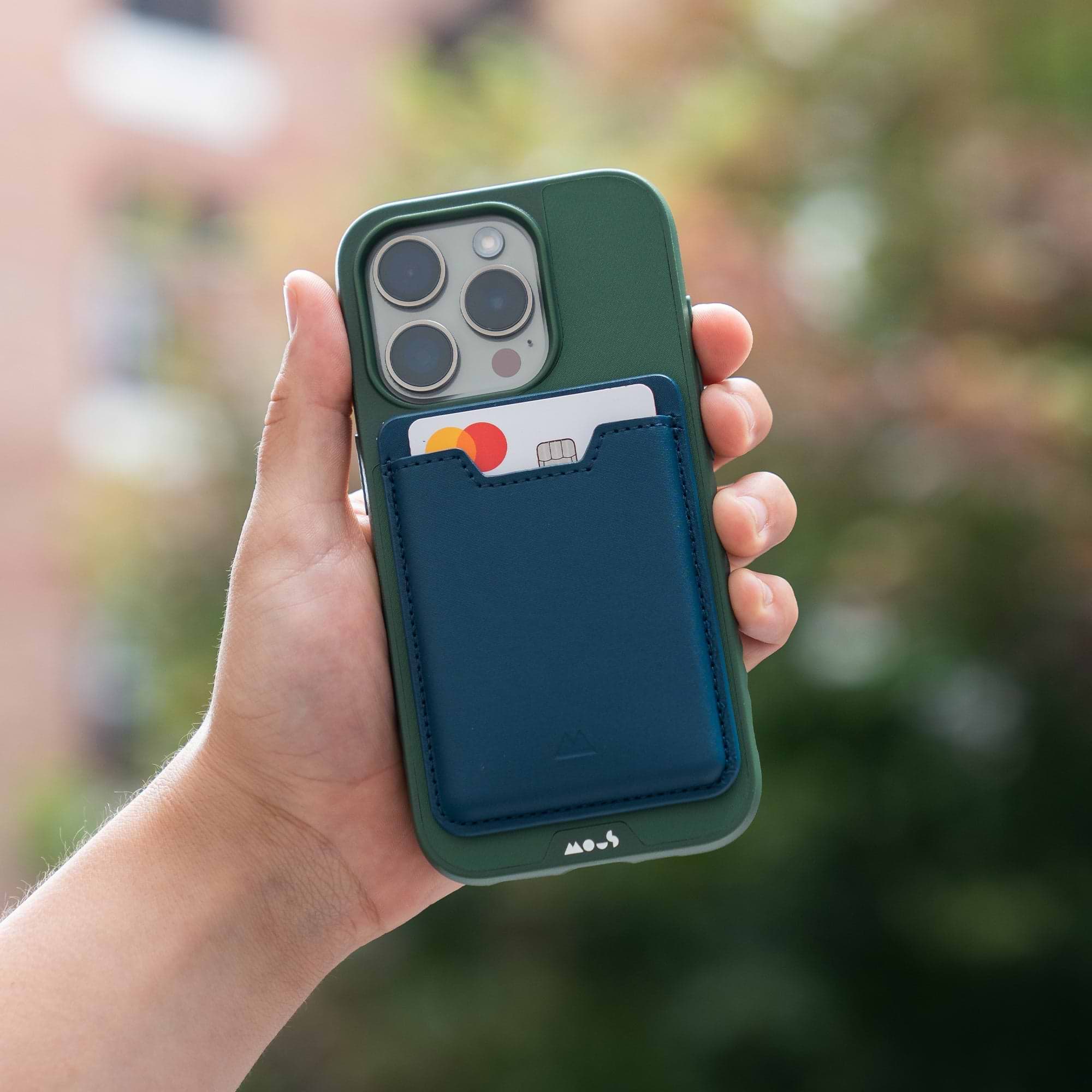 Mous | MagSafe® Compatible Card Wallet 2.0 – Marine
