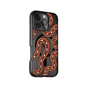 Scarlet Kingsnake Protective Phone Case - Clarity MagSafe x Serpent
