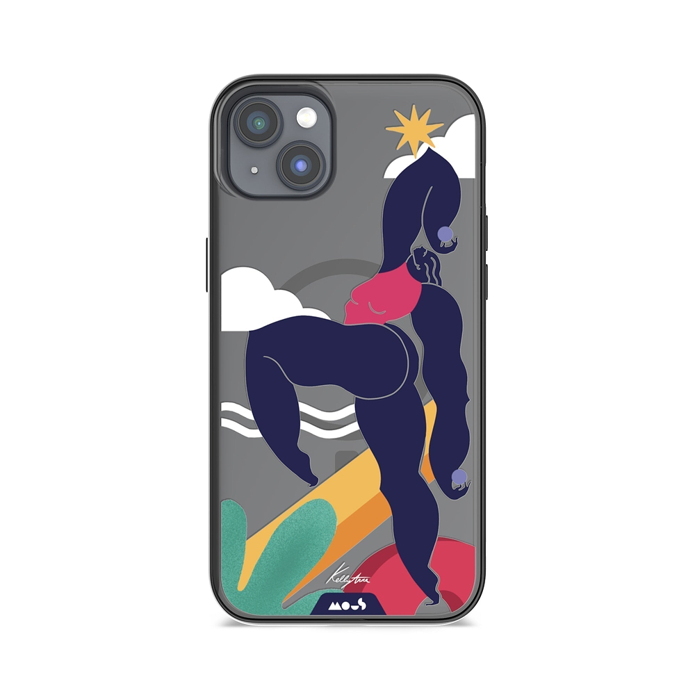 iPhone Magsafe Compatible Kelly Anna Up Lift Art Clear Case Protective | iPhone 14 Plus,iPhone 14,iPhone 15,iPhone 15 Plus