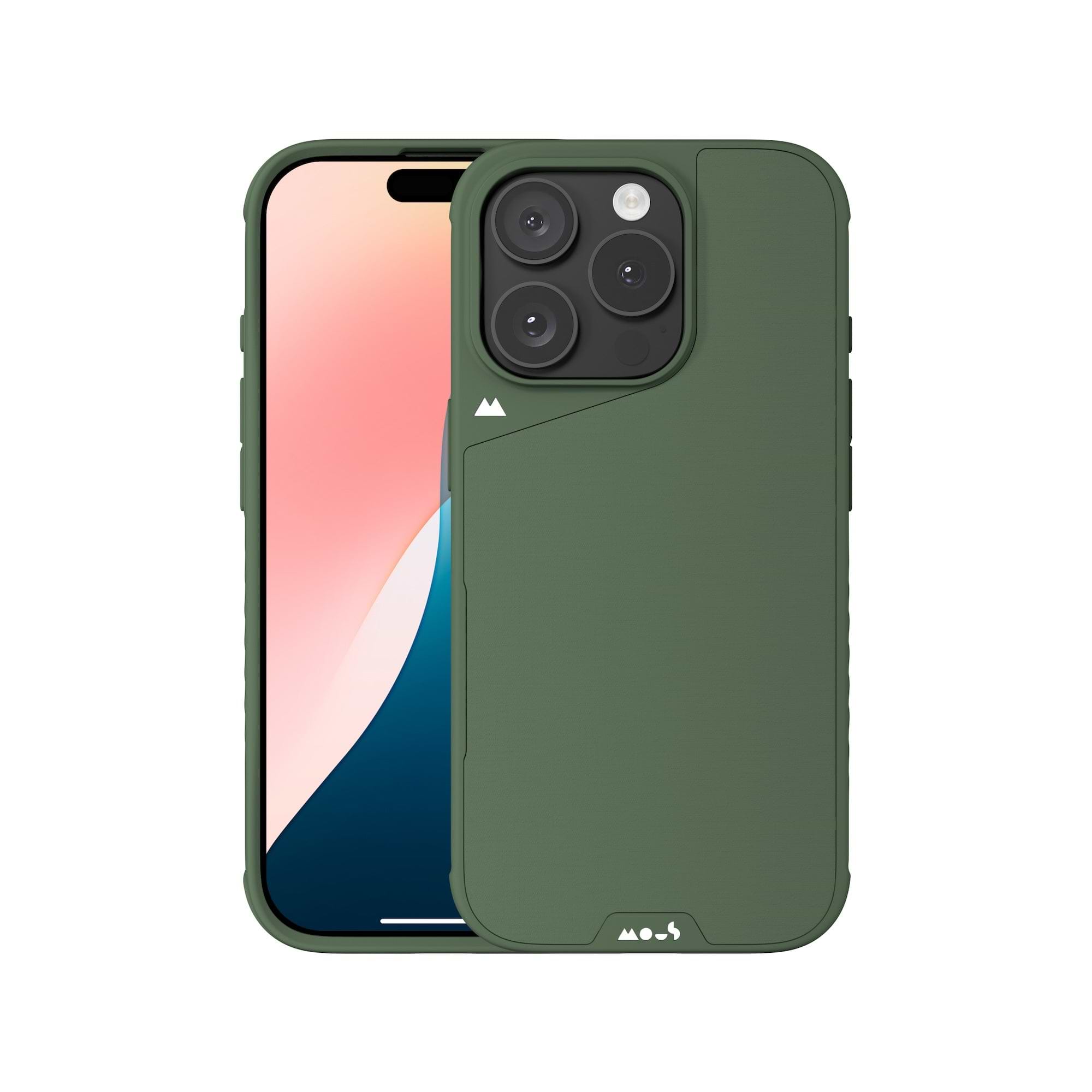 Colors Forest まもも家 Mous | MagSafe® Compatible Forest Green Phone Case with Camera