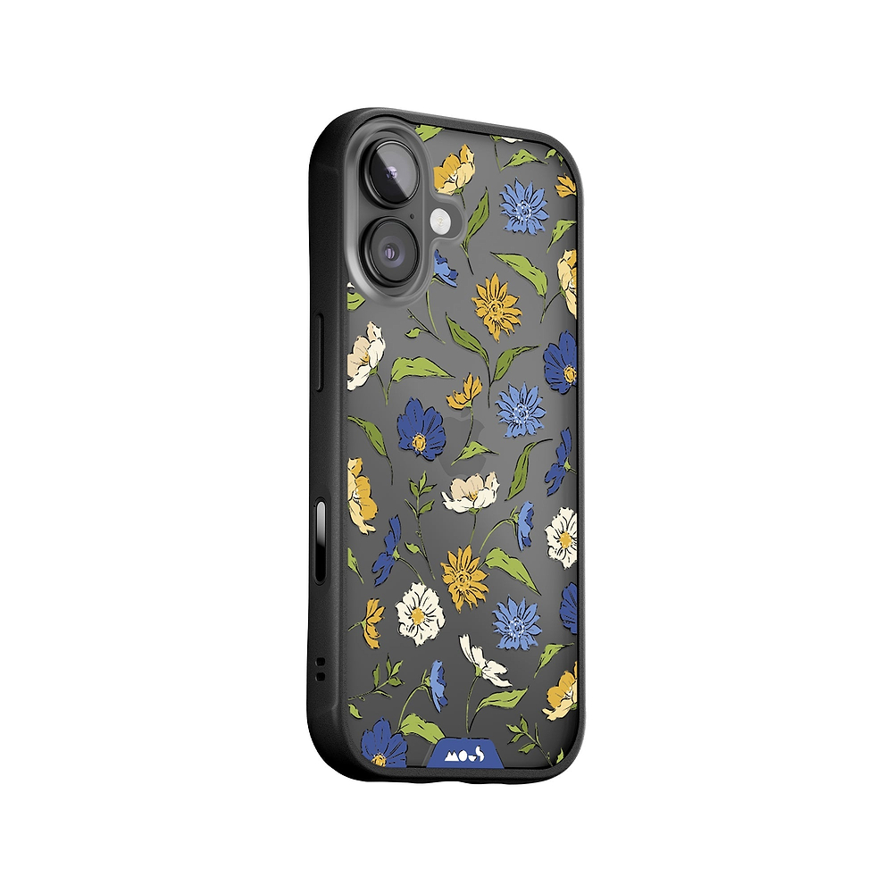 Flowers Printed Phone Case – Floral Blue