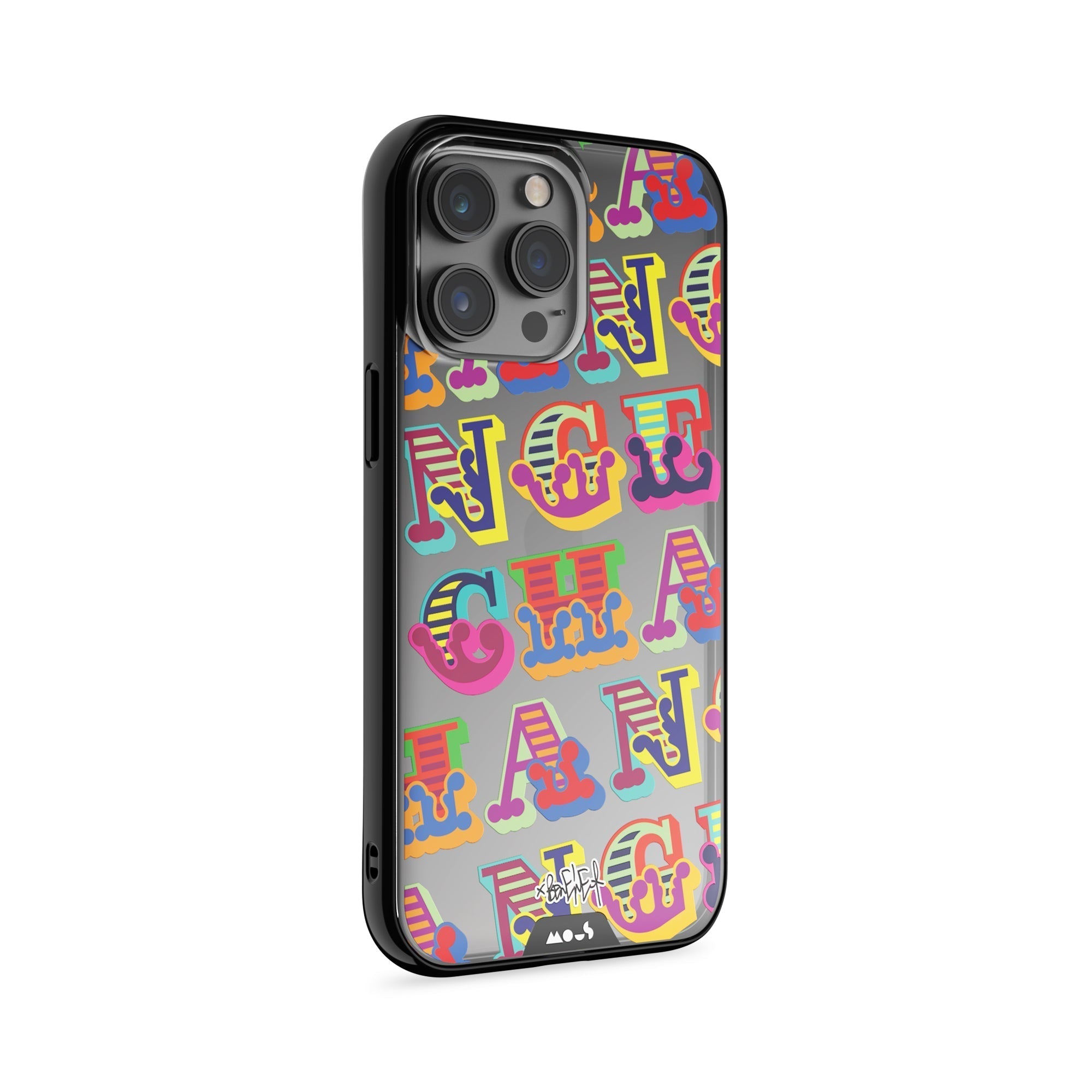 Clear Protective Phone Case Transparent Qi Wireless Charging Ben Eine Change Design Collabs | iPhone 14 Pro Max,iPhone 14 Pro