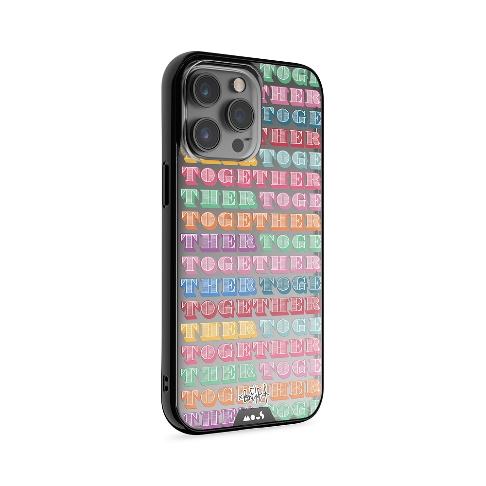 Clear Protective Phone Case Transparent Qi Wireless Charging Ben Eine Together Design Collabs | iPhone 15 Pro Max,iPhone 15 Pro