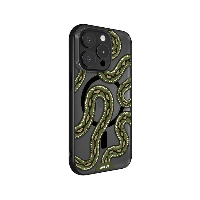 Green Tree Python Protective Phone Case - Serpent MagSafe