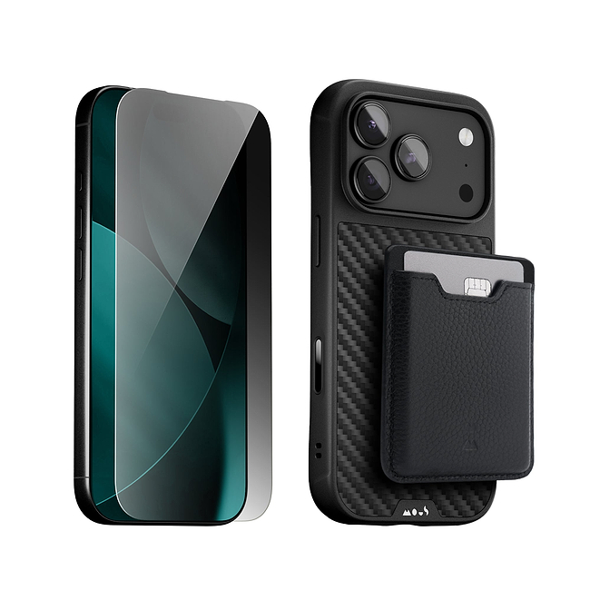 Aramid Fibre Protective Case, Screen Protector and Card Wallet - iPhone Protection Kit