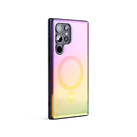 Samsung Galaxy S23 Ultra best phone case protective clarity magsafe magnetic clear case pink yellow girly colourful rainbow | Galaxy S23 Ultra