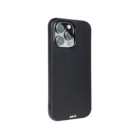 MagSafe® Compatible Black Leather Phone Case - Limitless 4.0