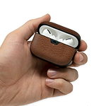 Protective AirPods Pro Case Wireless Charging High-Quality Keychain Brown Leather | Gen 1 (2019)