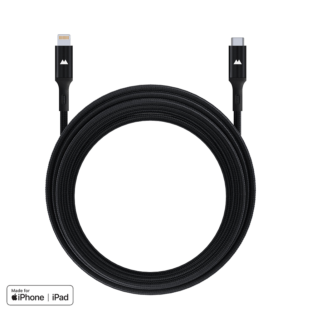 Apple iPhone certified charging cable lightning to USB-C safe quick fast charging long-lasting cable | 3m
