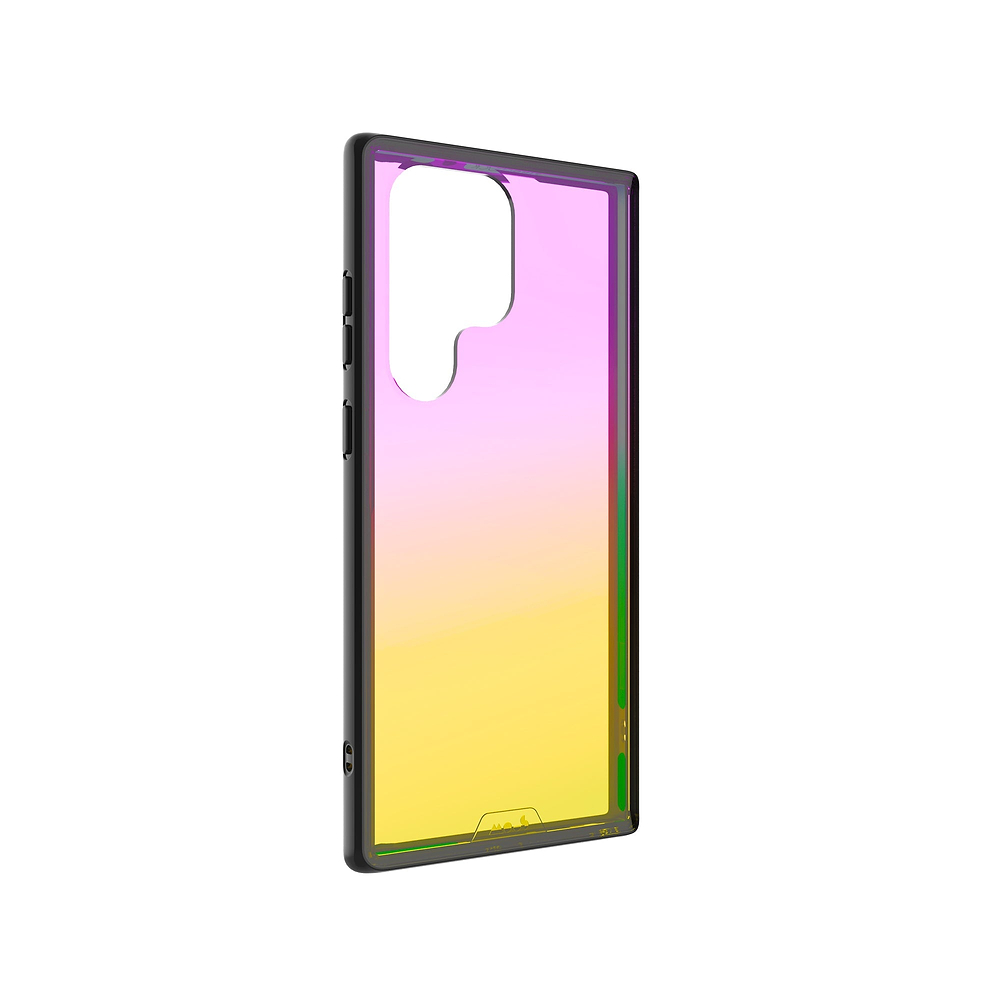 Samsung Galaxy S23 Colourful rainbow pink yellow womens girl case clear transparent iridescent | Galaxy S23 Ultra