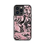 Clear Protective Phone Case Transparent Qi Wireless Charging Marbled Dusky Pink Design | iPhone 13 Pro Max,iPhone 13 Pro,iPhone 14 Pro Max,iPhone 14 Pro,iPhone 12 Pro Max,iPhone 12 Pro