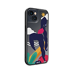 Clear Protective Phone Case Transparent Qi Wireless Charging Kelly Anna Up Lift Art Design | iPhone 13 mini,iPhone 13