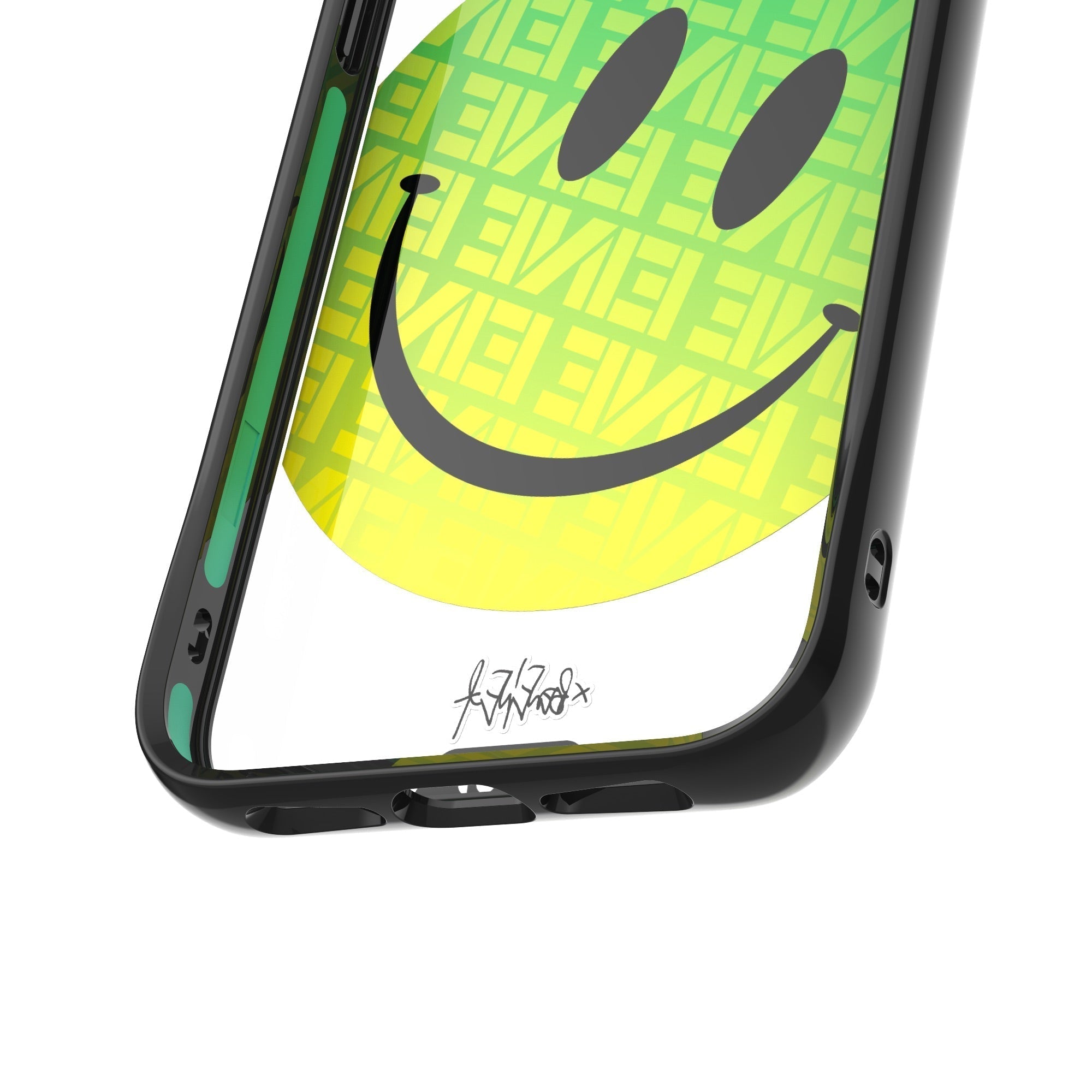 Mous | Ben Eine Green Smiley Printed Phone Case