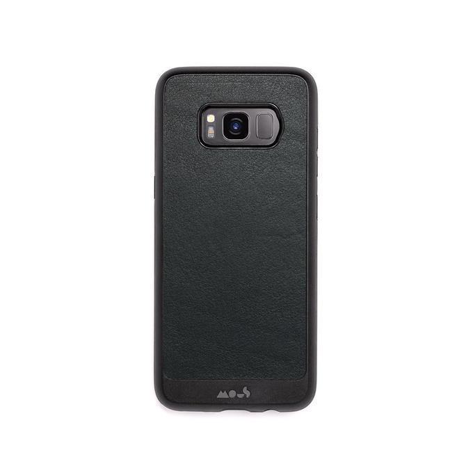 Black Leather Indestructible Samsung S8 Case | Galaxy S8