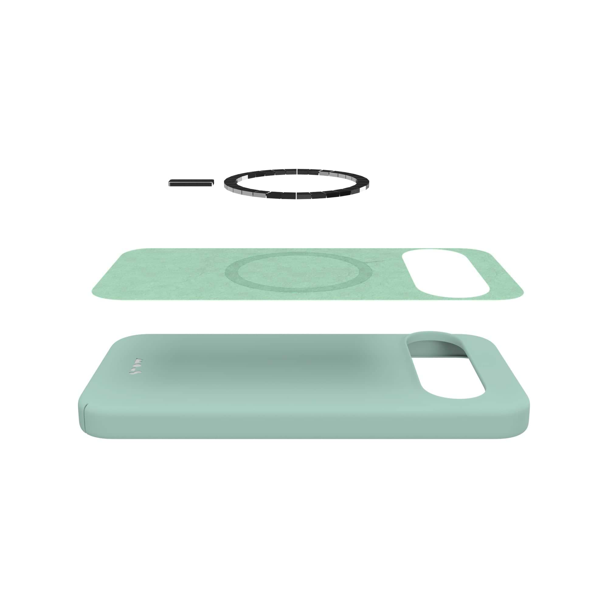 MagSafe Compatible Mint Green Phone Case - Thumbnail 4