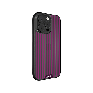 Mulberry Protective Phone Case - Clarity x Pinstripe