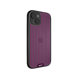 Mulberry Protective Phone Case - Clarity x Pinstripe