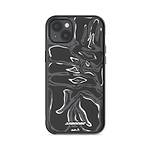 Clear Protective Phone Case Transparent Qi Wireless Charging Storror Liquid Warp Bubble Design Collabs | iPhone 14 Plus,iPhone 14,iPhone 15,iPhone 15 Plus