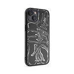 Clear Protective Phone Case Transparent Qi Wireless Charging Storror Liquid Warp Bubble Design Collabs | iPhone 14 Plus,iPhone 14,iPhone 15,iPhone 15 Plus