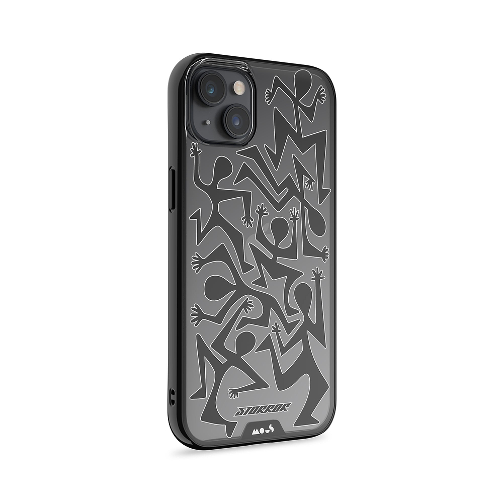 Clear Protective Phone Case Transparent Qi Wireless Charging Storror Squad People Characters Design Collabs | iPhone 14 Plus,iPhone 14,iPhone 15,iPhone 15 Plus