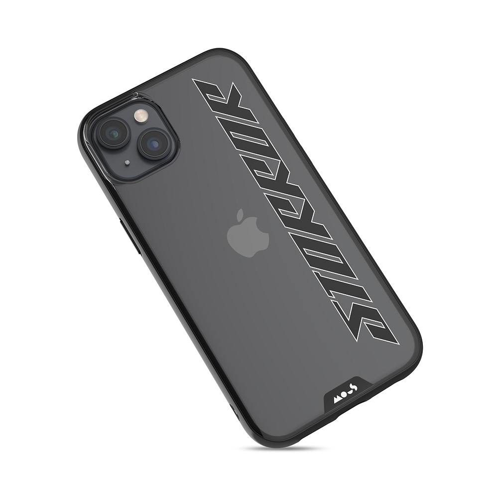 Clear Protective Phone Case Transparent Qi Wireless Charging Storror Logo Design Collabs | iPhone 14 Plus,iPhone 14,iPhone 15,iPhone 15 Plus