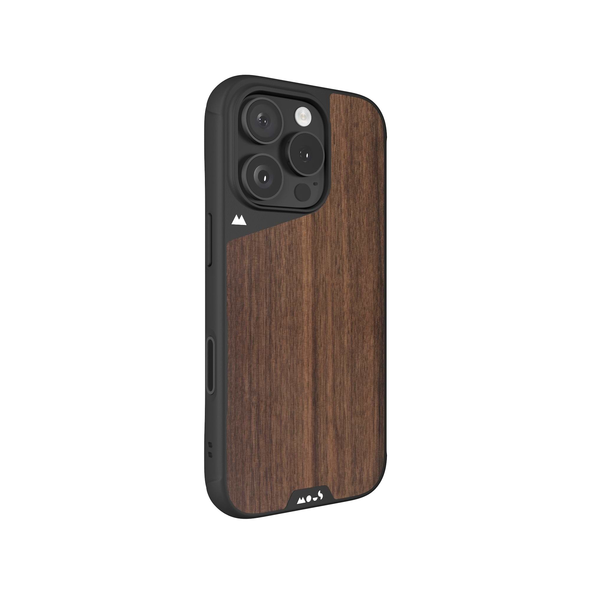MagSafe Compatible Walnut Phone Case with Camera Control Button - Thumbnail 3