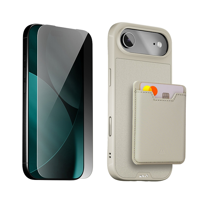 Stone Protective Case, Screen Protector and Card Wallet - Apple Starter Kit
