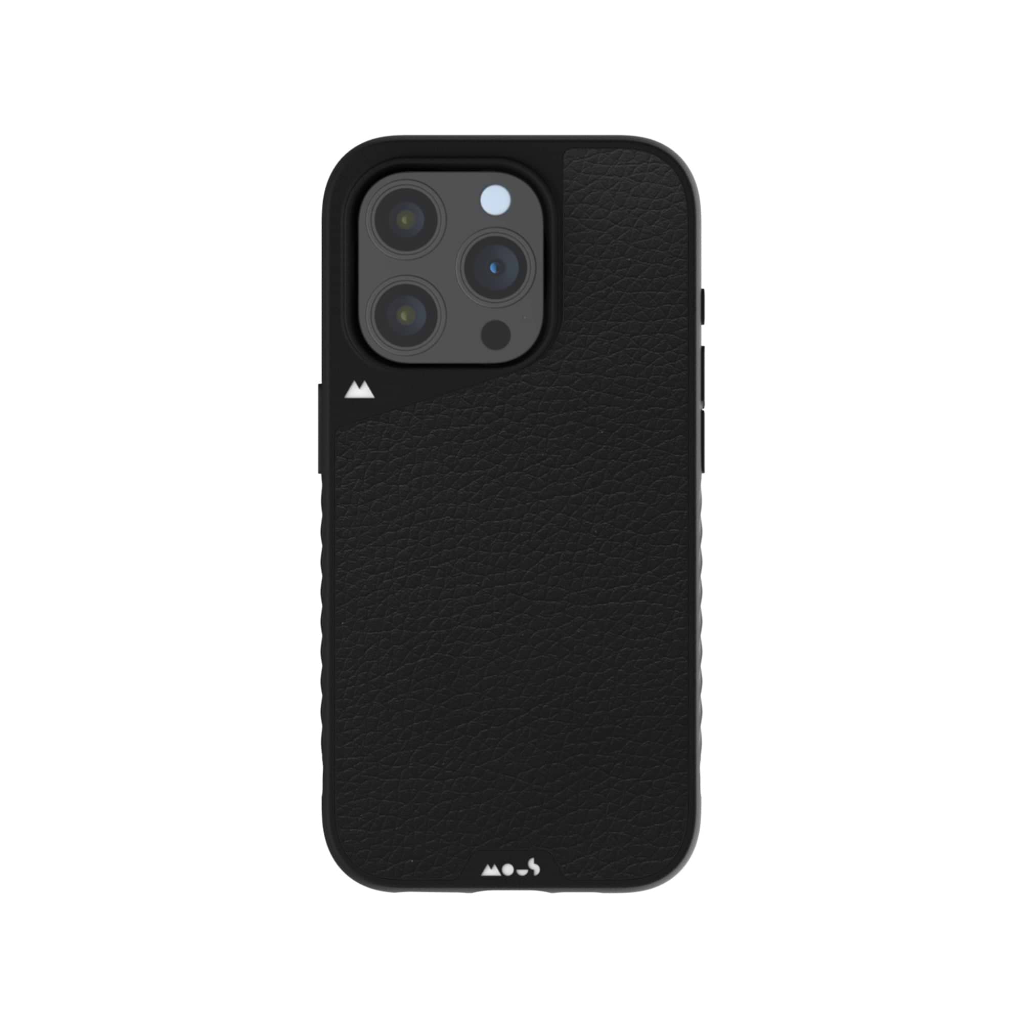 Mous | MagSafe® Compatible Black Leather Phone Case