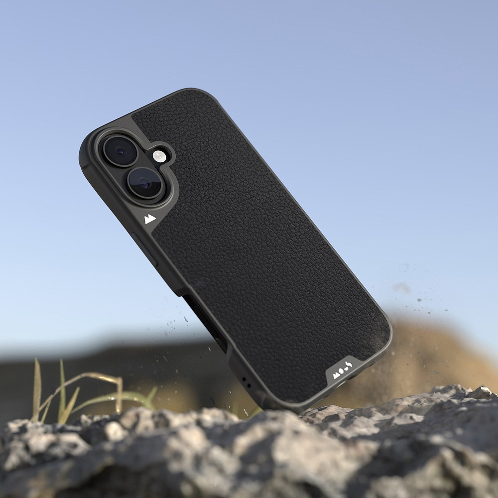 MagSafe® Compatible Black Leather Phone Case - Limitless 6.0