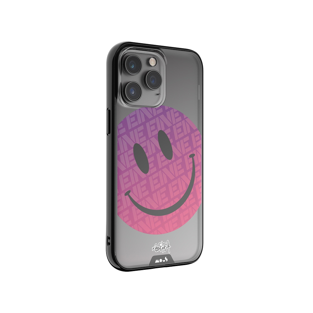 Clear Transparent iPhone Case Ben Eine Pink Smiley Face Qi | iPhone 14 Pro Max,iPhone 14 Pro,iPhone 15 Pro,iPhone 15 Pro Max