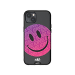 Clear Transparent iPhone Case Ben Eine Pink Smiley Face Qi | iPhone 14,iPhone 14 Plus,iPhone 15,iPhone 15 Plus