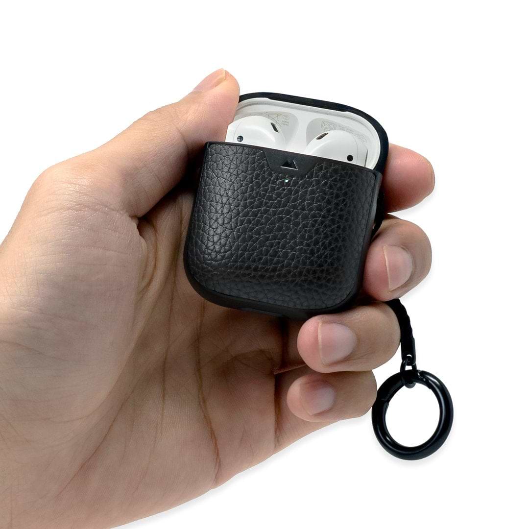 【MORE THAN BLACK】24SS★ LEATHER AIR PODS CASE Mous | Protective AirPods Case | Mous