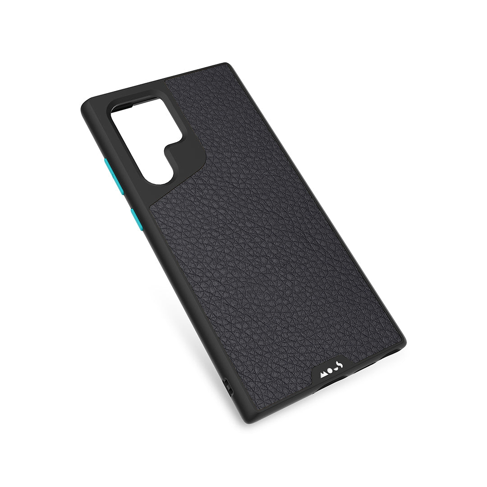 Black leather protective galaxy case | Galaxy S22 Ultra