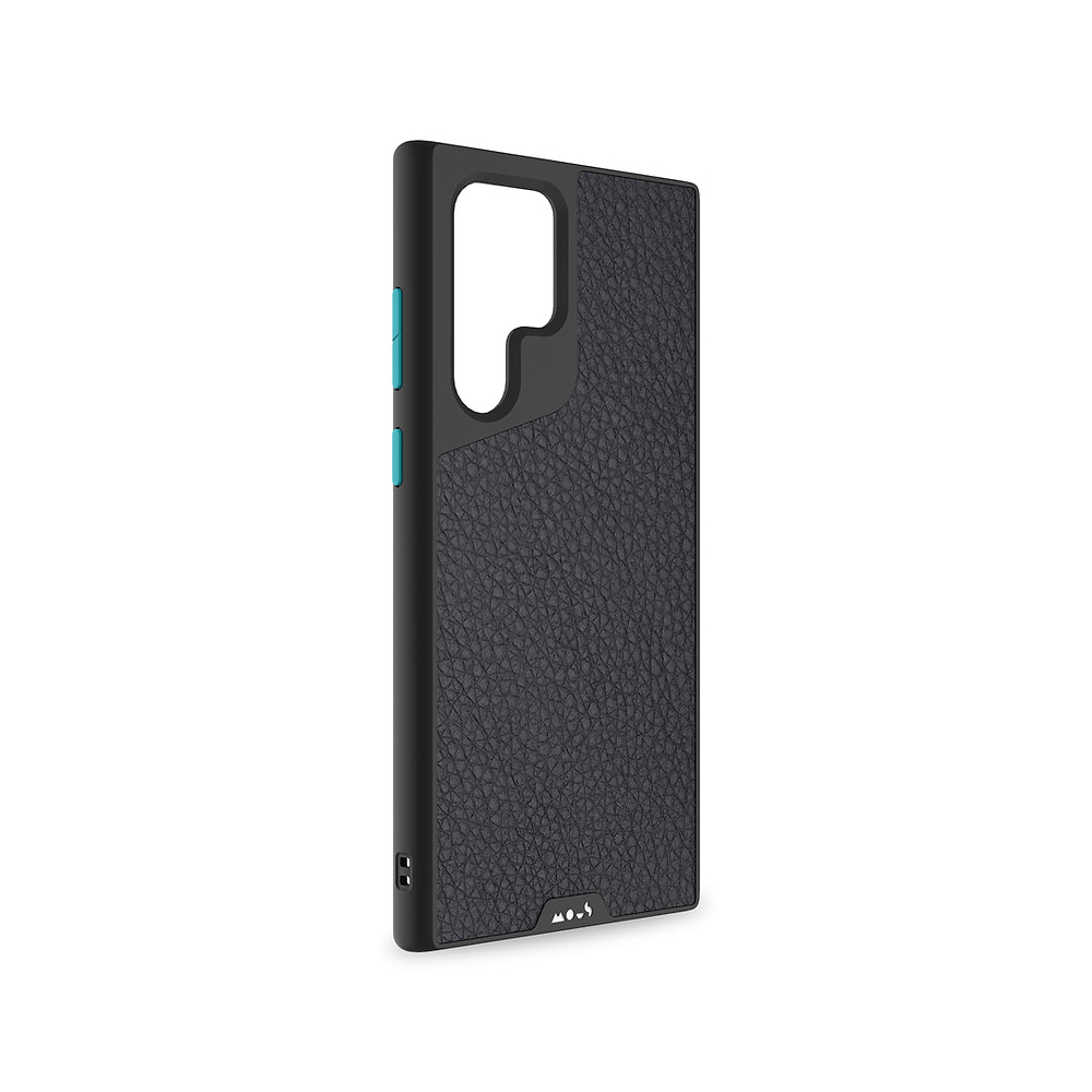 Black leather protective galaxy case | Galaxy S22 Ultra