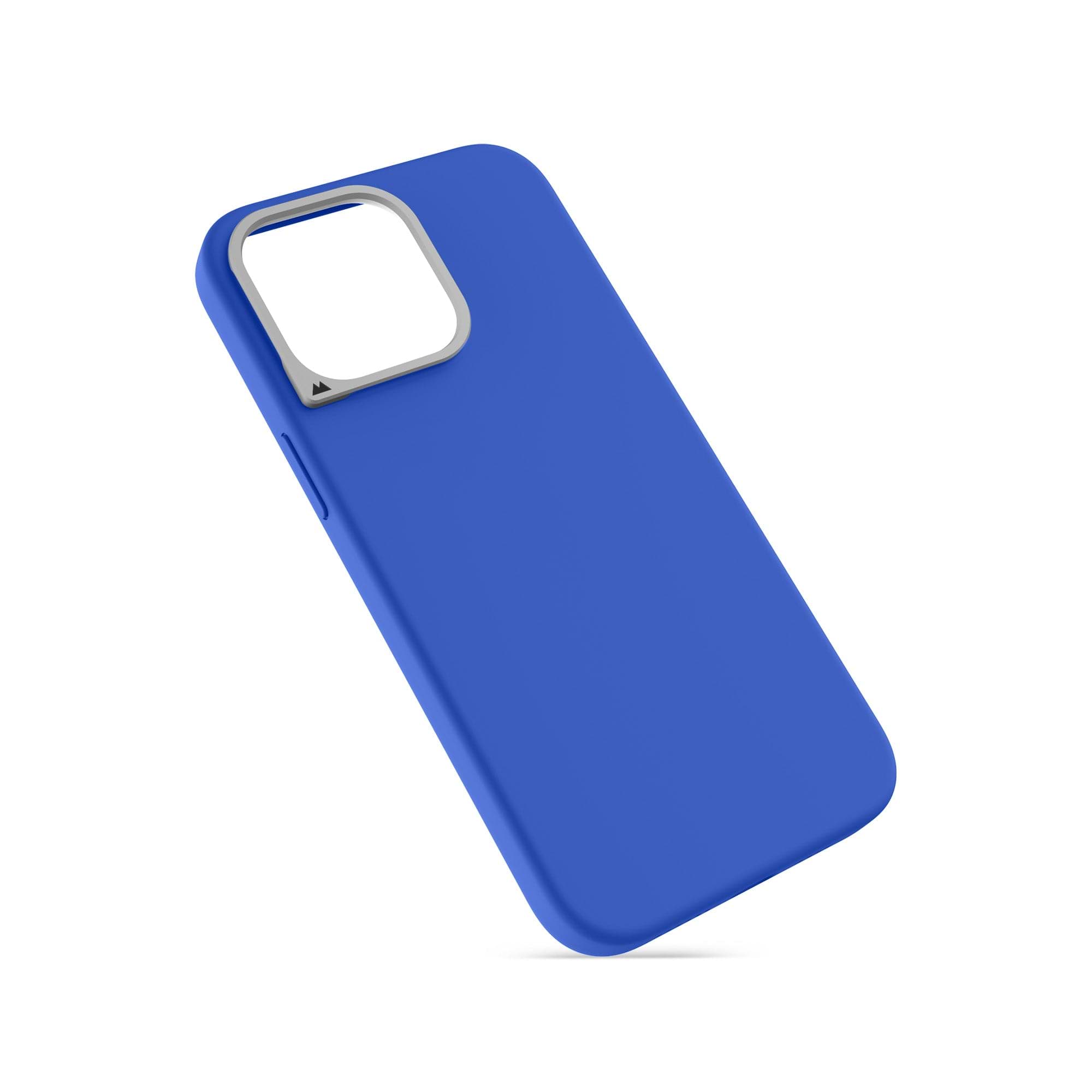 MagSafe Compatible Cobalt Silicone Phone Case - Thumbnail 3