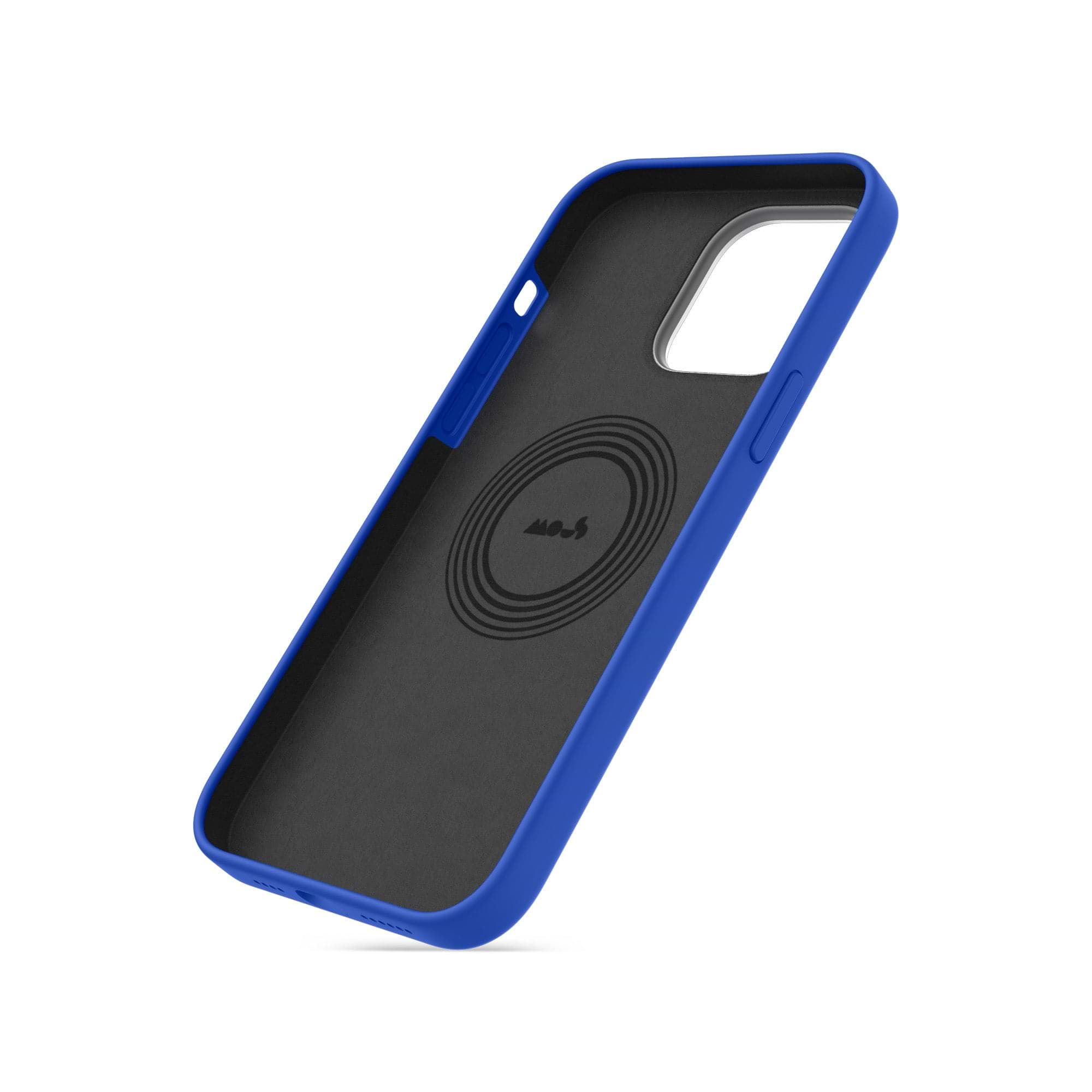 MagSafe Compatible Cobalt Silicone Phone Case - Thumbnail 4