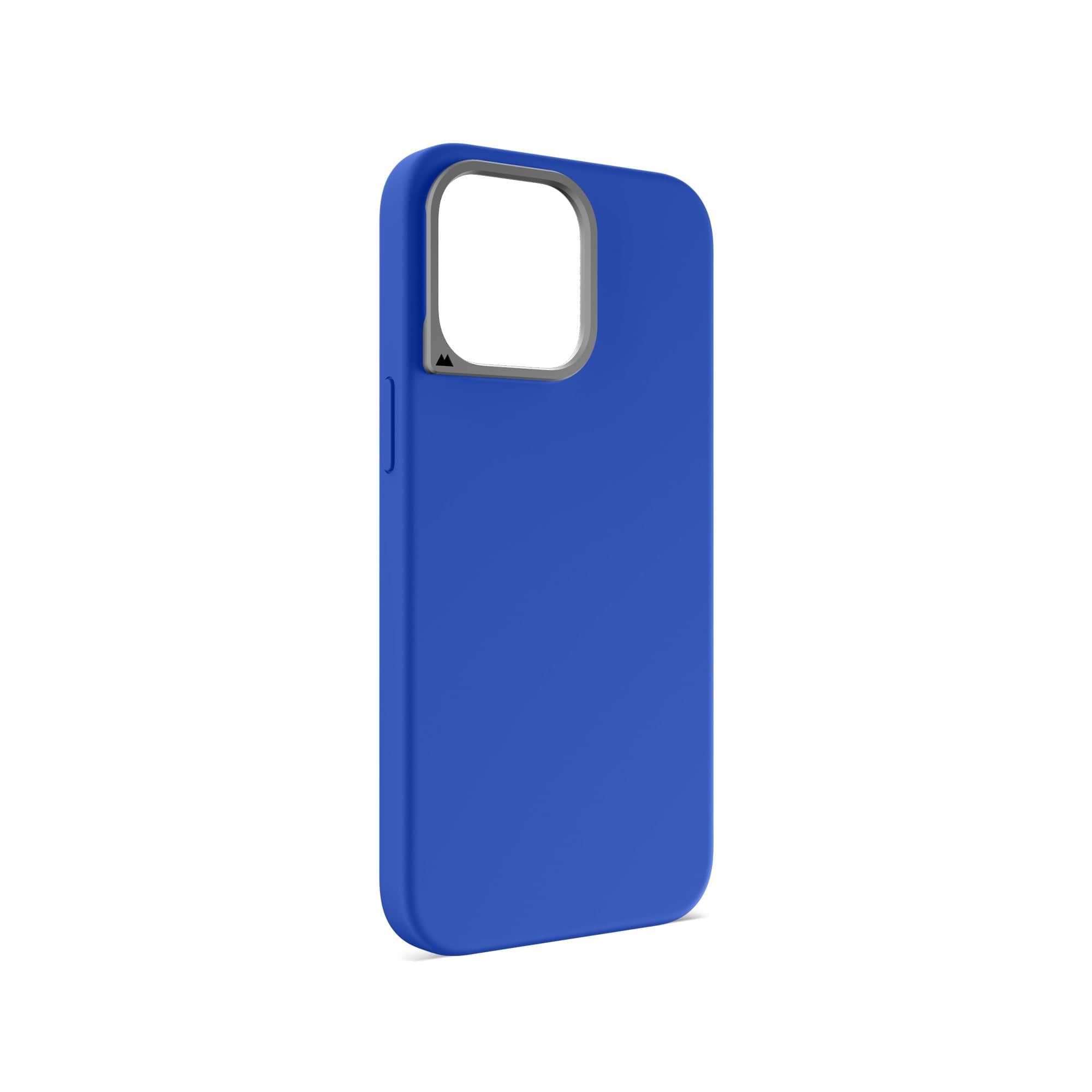 MagSafe Compatible Cobalt Silicone Phone Case - Thumbnail 2