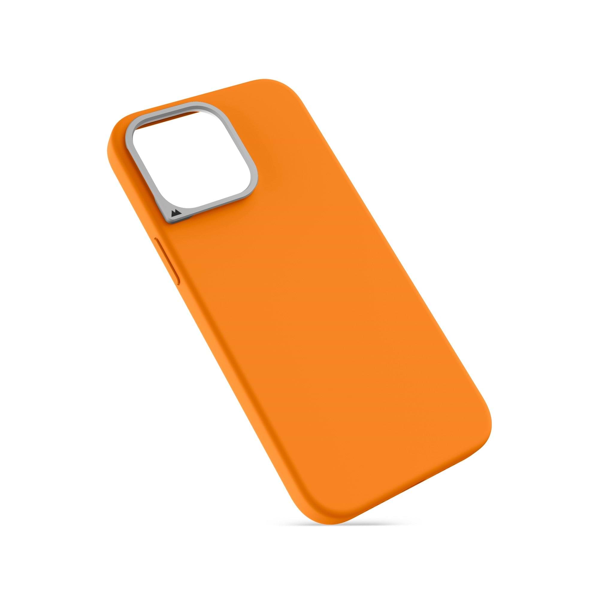MagSafe Compatible Tangerine Silicone Phone Case - Thumbnail 4